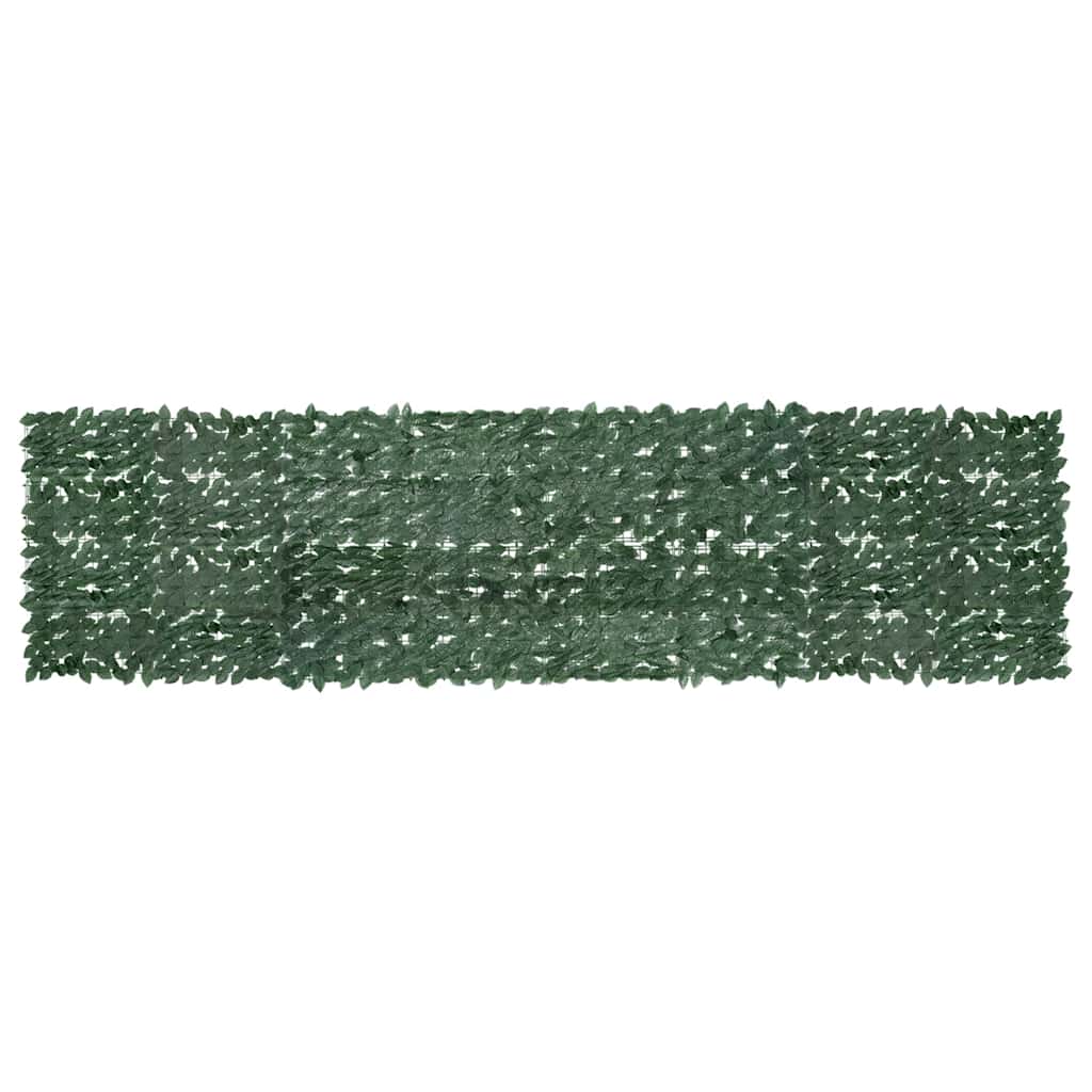 Vidaxl Balcony screen with dark green leaves 400x100 cm