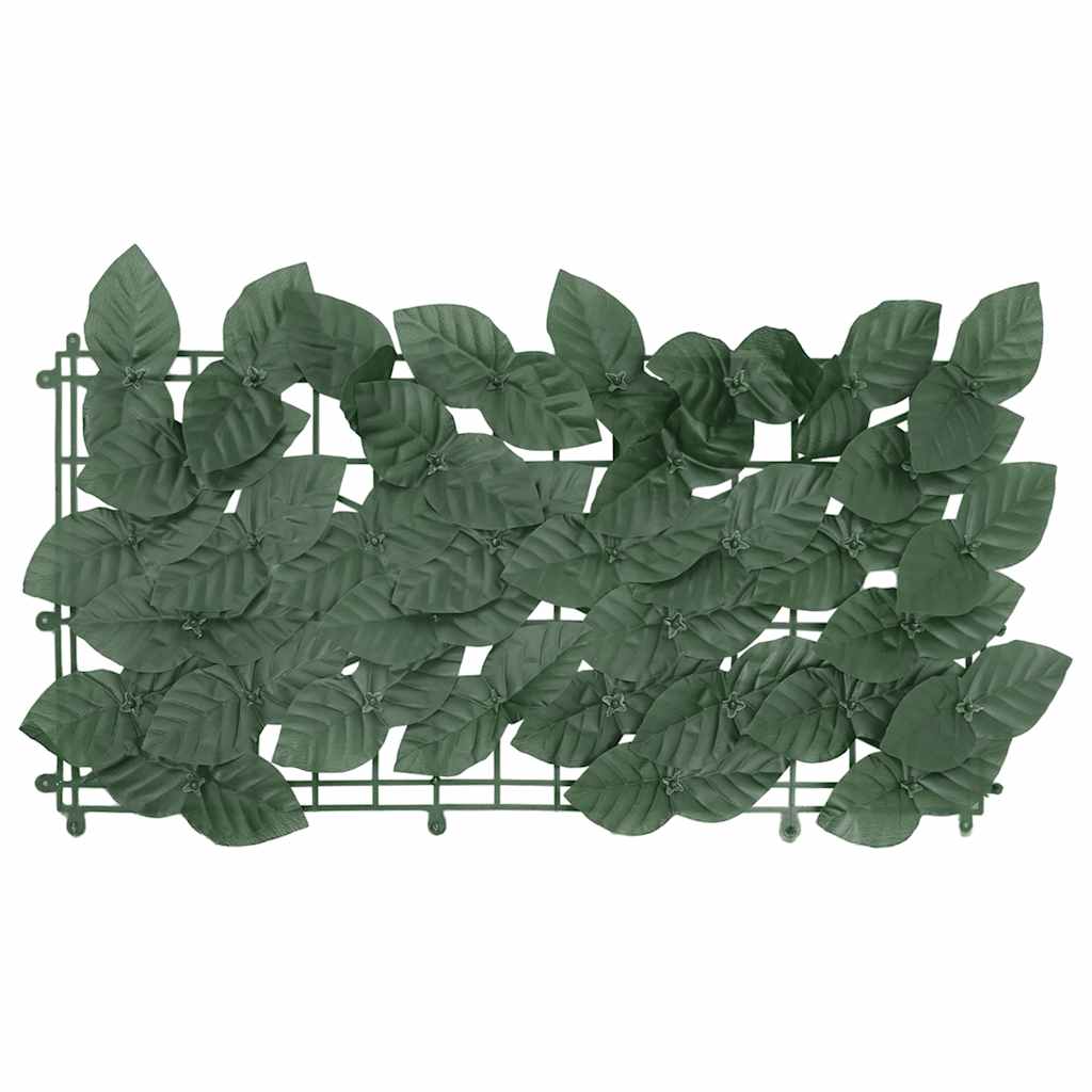 Vidaxl Balcony screen with dark green leaves 300x150 cm
