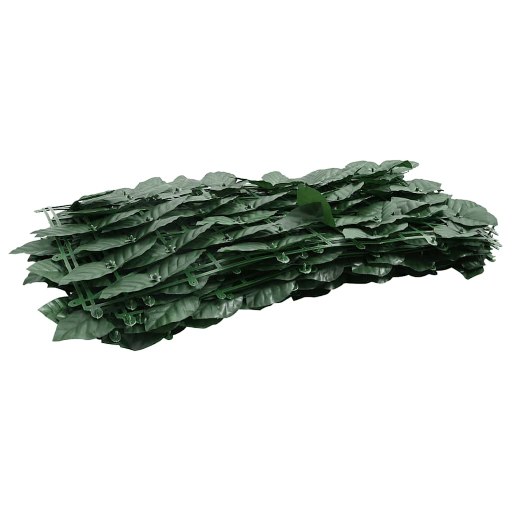Obrazovka balkonu Vidaxl s tmavě zelenými listy 300x150 cm