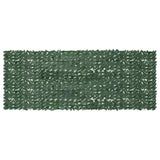 Schermo del balcone Vidaxl con foglie verde scuro 400x150 cm