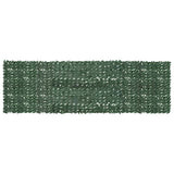 Obrazovka balkonu Vidaxl s tmavě zelenými listy 500x150 cm