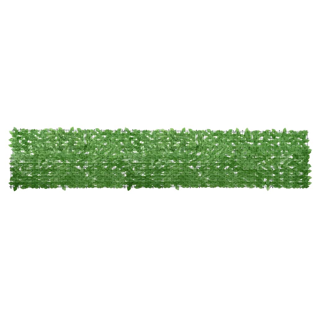 Schermo del balcone Vidaxl con foglie verdi 400x75 cm