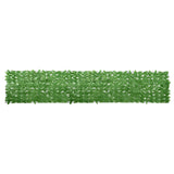 Schermo del balcone Vidaxl con foglie verdi 400x75 cm