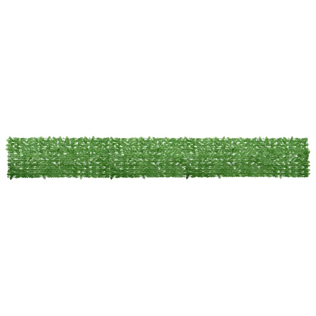 Balkon zaslon Vidaxl z zelenimi listi 600x75 cm