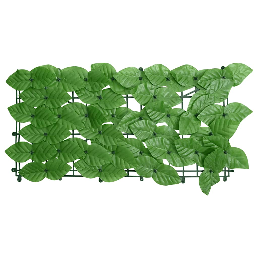 Balkon zaslon Vidaxl z zelenimi listi 600x75 cm