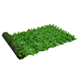 Balkon zaslon Vidaxl z zelenimi listi 600x100 cm