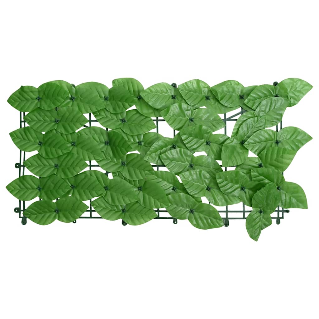 Balkon zaslon Vidaxl z zelenimi listi 600x100 cm