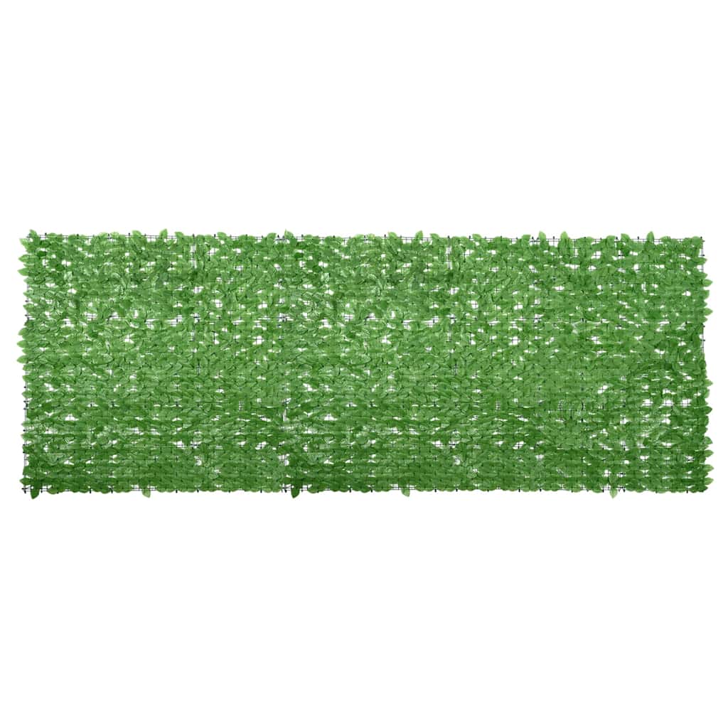 Obrazovka balkonu Vidaxl se zelenými listy 400x150 cm
