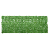 Obrazovka balkonu Vidaxl se zelenými listy 400x150 cm