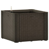 Vidaxl Planter High avec Système auto-employé 43x43x33 cm mokka
