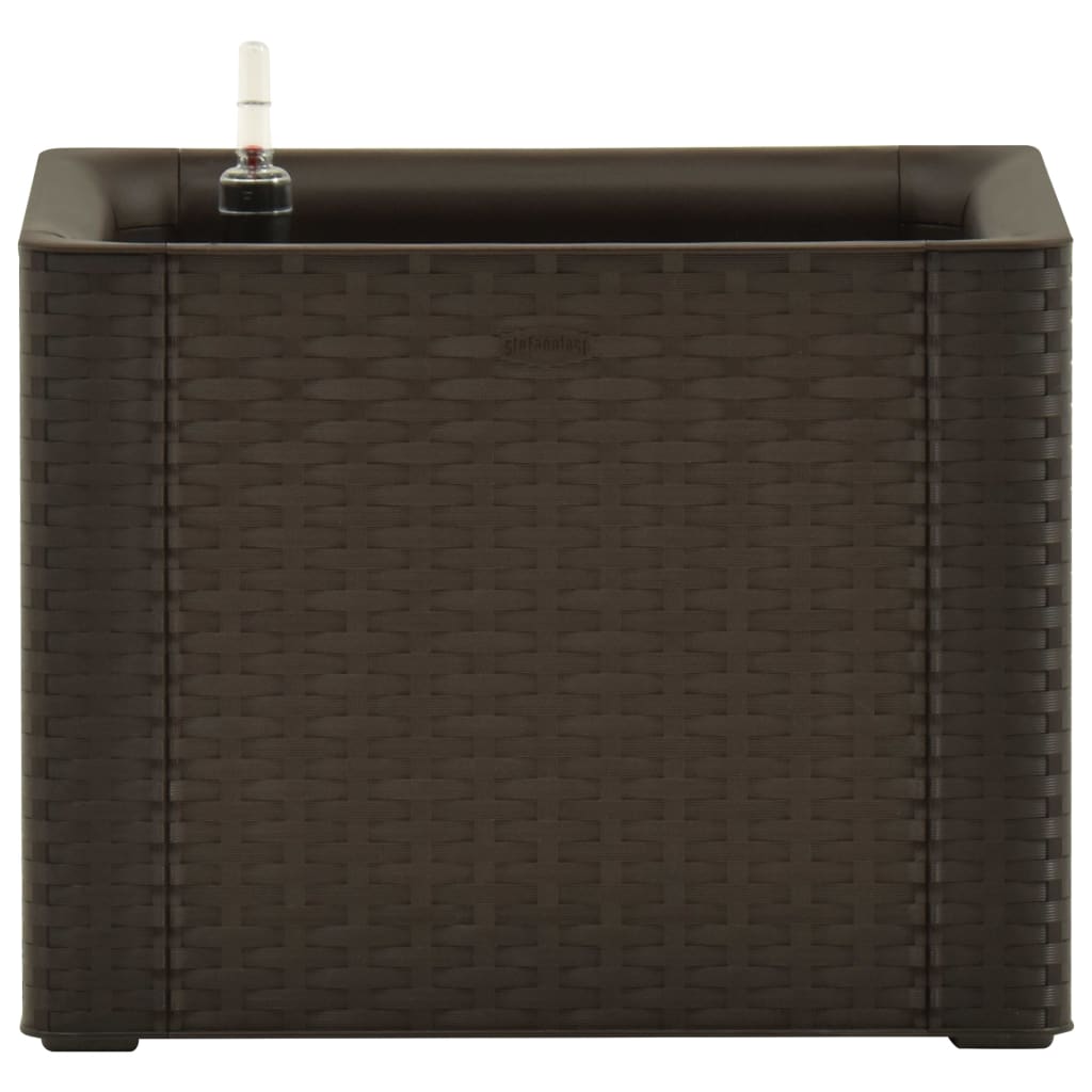 Vidaxl Planter High avec Système auto-employé 43x43x33 cm mokka