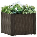 Vidaxl Planter High avec Système auto-employé 43x43x33 cm mokka
