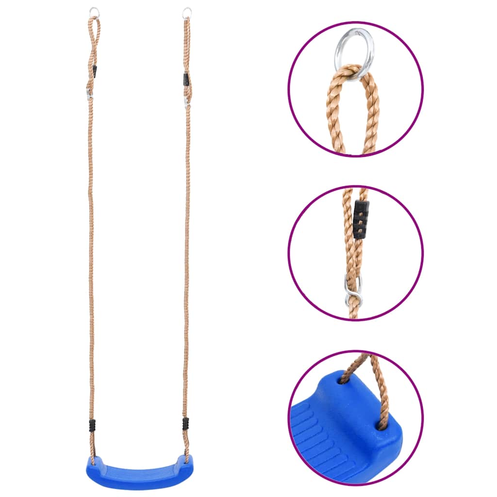 Vidaxl Swing Seat pour enfants bleu