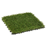 Baldosas de hierba artificial de Vidaxl 11 ST 30x30 cm verde