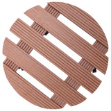 Vidaxl Plant trolleys 2 pcs Ø30x7.5 cm HKC Brown