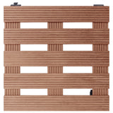 Vidaxl Plant trolleys 2 pcs 30x30x7.5 cm HKC Brown