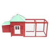 Poulet Vidaxl avec nichage 190x72x102 Pine Solid Red