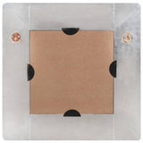 Vidaxl Spiegel Aviation Style 50x50 cm kov