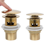 VidaXL drain Pop-up with overflow 6.4x6.4x9.1 cm Gold colored
