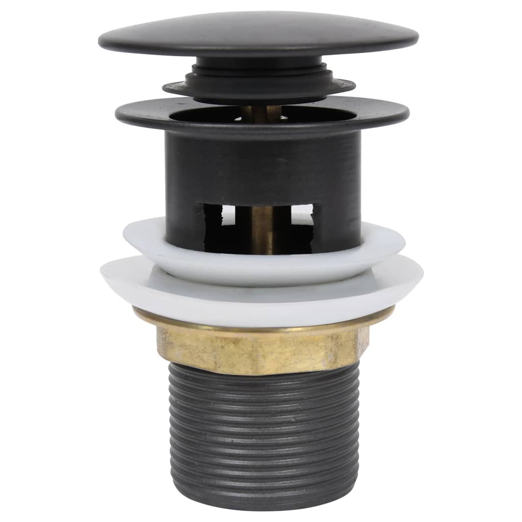 VidaXL drain Pop-up with overflow 6.4x6.4x9.1 cm Gray