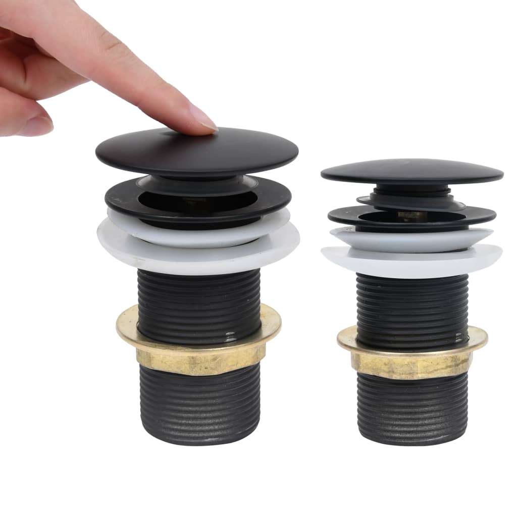 Vidaxl drain Pop-up without overflow 6.4x6.4x9.1 cm Black