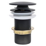 Vidaxl drain Pop-up without overflow 6.4x6.4x9.1 cm Black