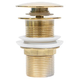VidaXL drain Pop-up without overflow 6.4x6.4x9.1 cm Gold colored