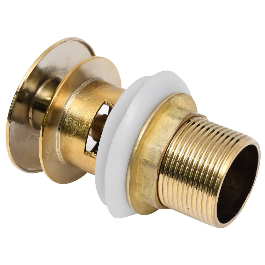 VidaXL drain Pop-up without overflow 6.4x6.4x9.1 cm Gold colored