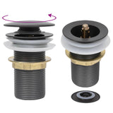VidaXL drain Pop-up without overflow 6.4x6.4x9.1 cm Gray