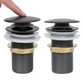 VidaXL drain Pop-up without overflow 6.4x6.4x9.1 cm Gray