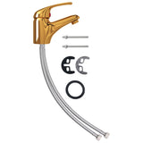 Vidaxl Mexing Tap 13x10 cm zlato obarvano