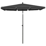 Vidaxl Parasol with pole 210x140 cm anthracite -colored