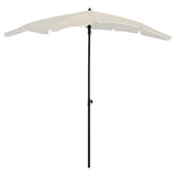 Vidaxl Parasol with pole 200x130 cm sand -colored