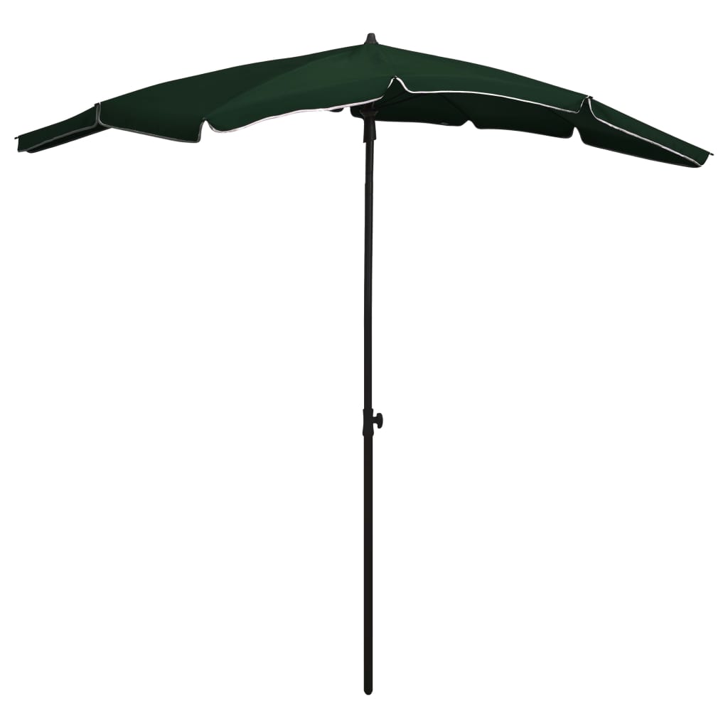 Vidaxl Parasol with pole 200x130 cm green