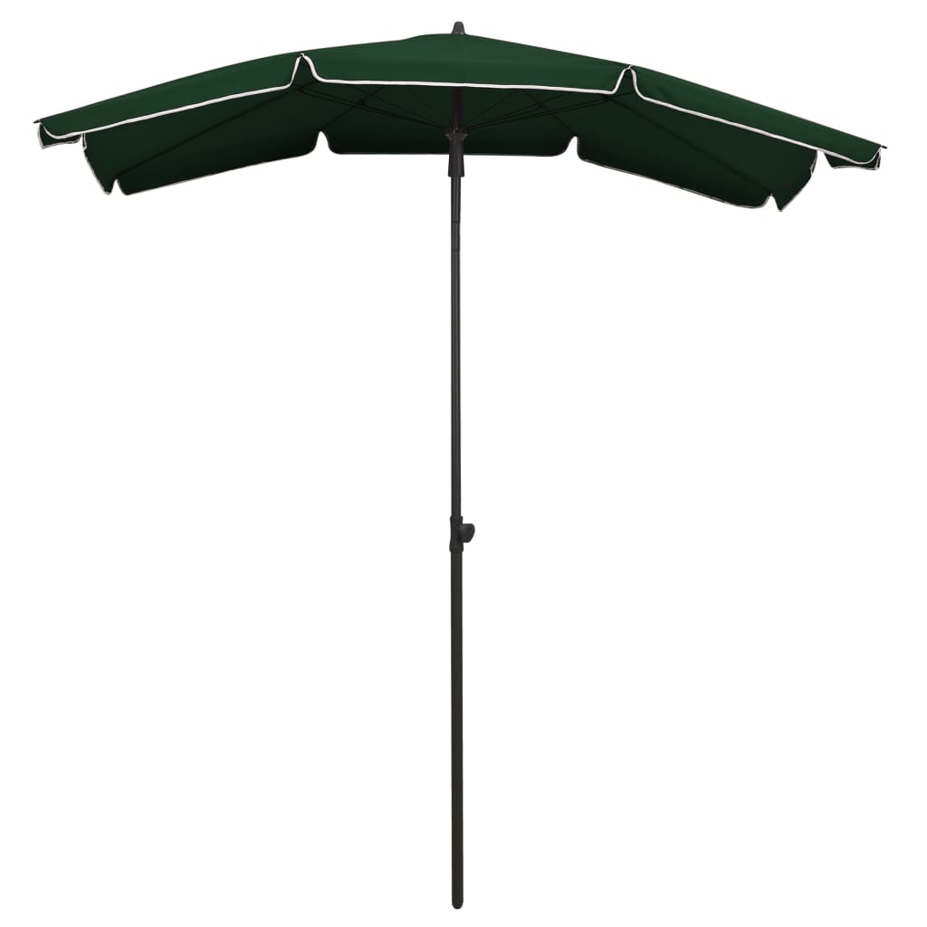 Vidaxl Parasol with pole 200x130 cm green