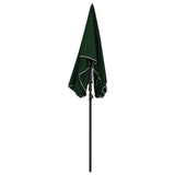 Vidaxl Parasol with pole 200x130 cm green