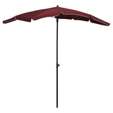 Vidaxl Parasol with pole 200x130 cm Bordeaux red