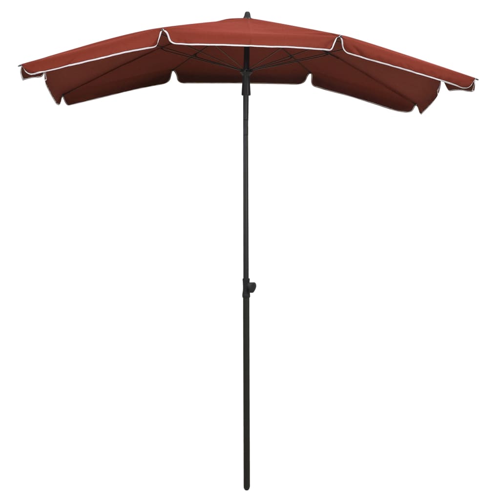 VidaXL parasol with pole 200x130 cm terracotta -colored