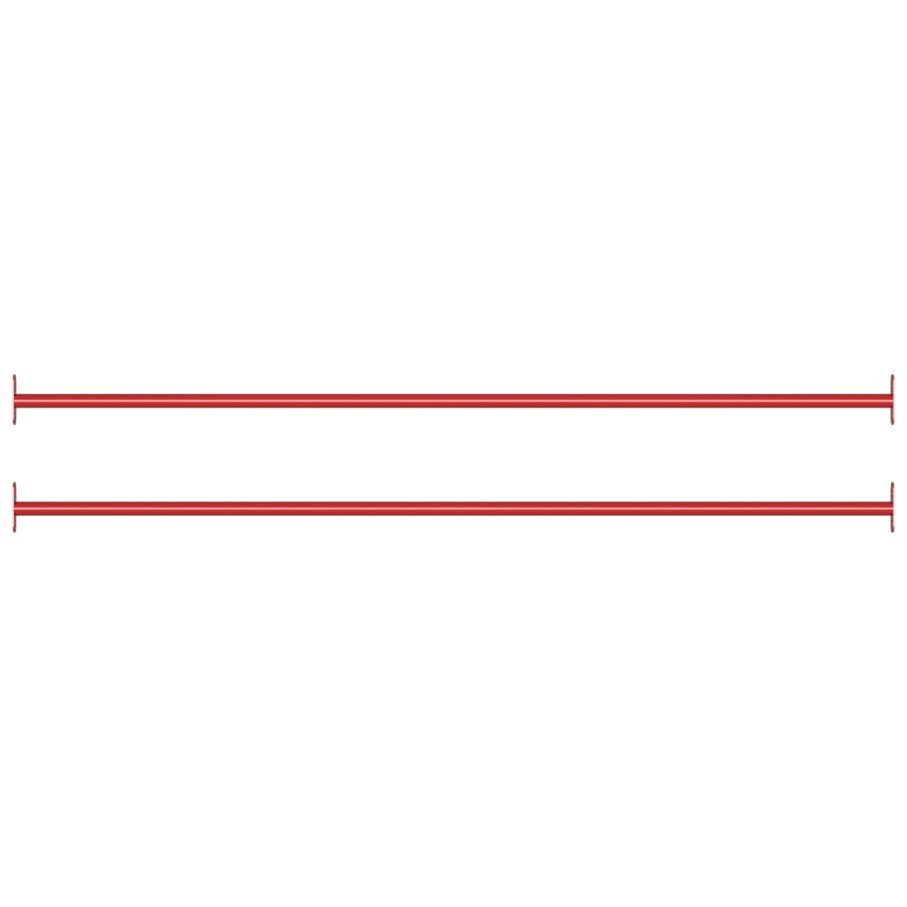 Vidaxl 2-piece pull-up bars 125 cm steel red