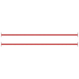 Vidaxl 2-piece pull-up bars 125 cm steel red