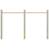 Vidaxl 2-piece pull-up bars 125 cm steel red