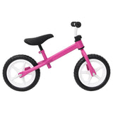 Vidaxl Balance Bike z 9,5 -palčnim kolesom roza