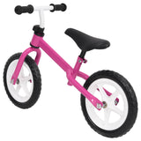Vidaxl Balance Bike z 9,5 -palčnim kolesom roza