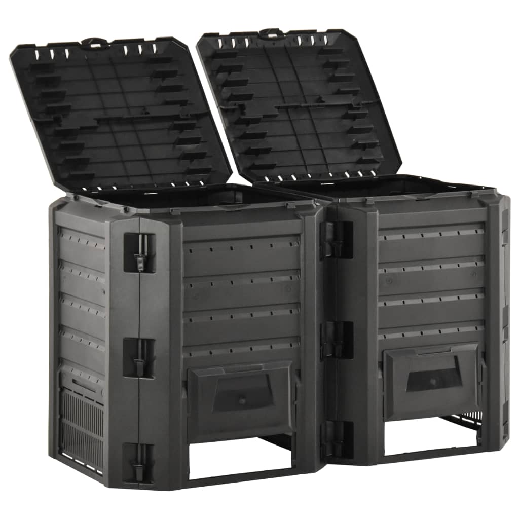 Vidaxl Compost Bin 800 L Black