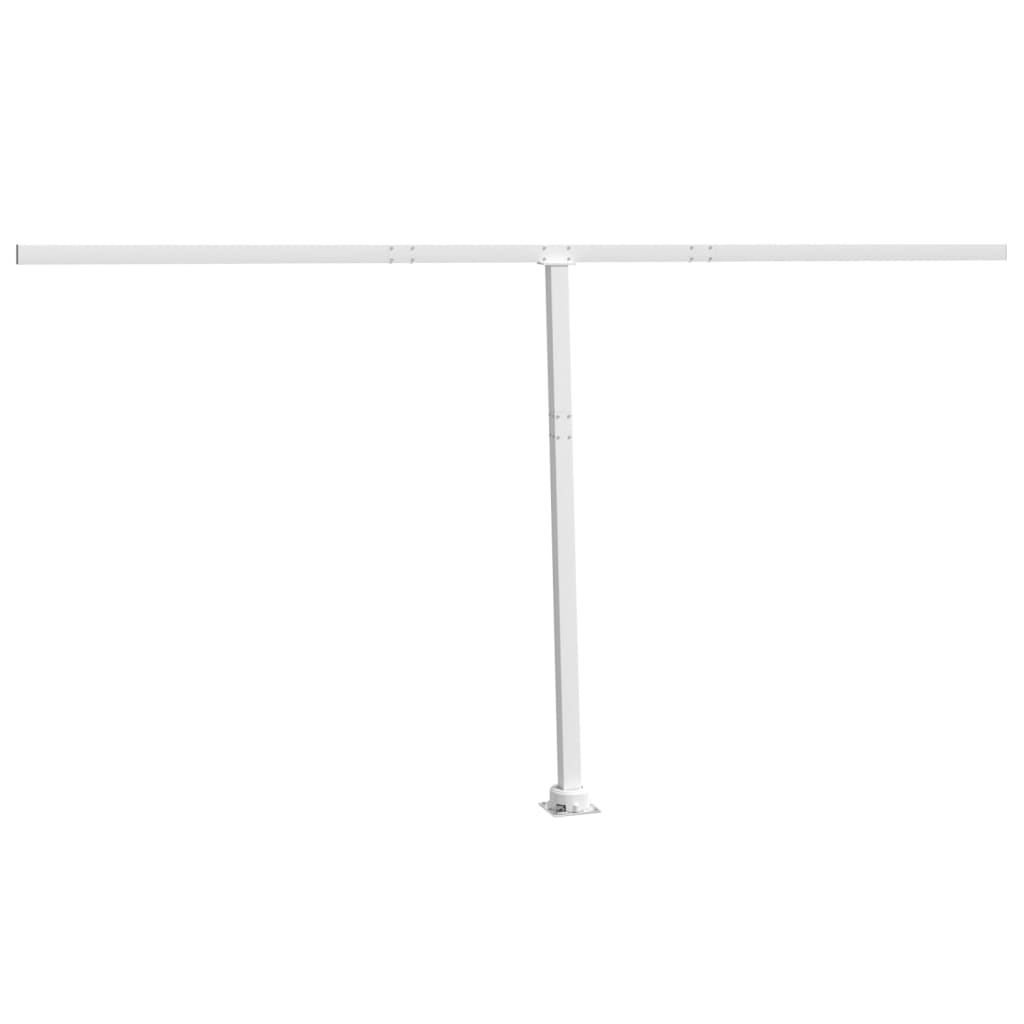 Vidaxl Laifel Pole Set 450x245 cm di ferro bianco