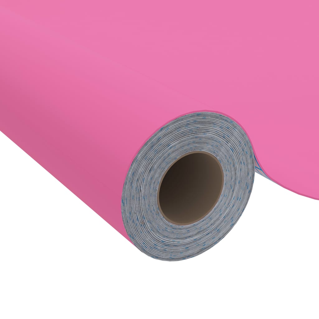 Vidaxl Furniture oil Self -adhesive 500x90 cm PVC High Gloss Pink