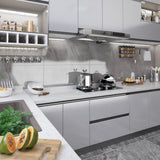Vidaxl Furniture Oil Self -Adhesive 500x90 cm PVC High Gloss Silver Colored