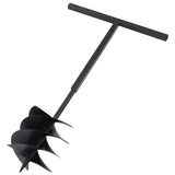 Vidaxl Ground drill with handle 250 mm with extension tube 4 m steel