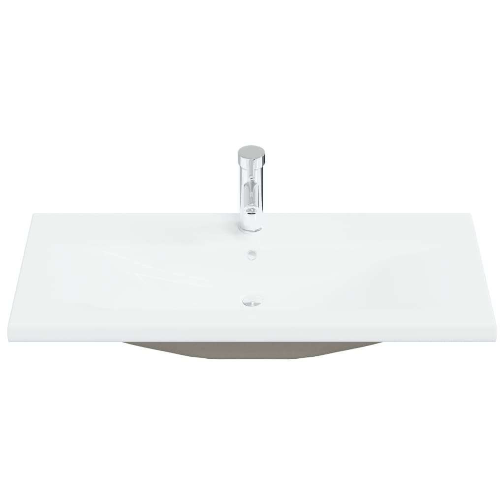 Vidaxl built -in washbasin with tap 91x39x18 cm ceramic white