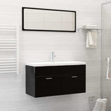 Vidaxl built -in washbasin with tap 91x39x18 cm ceramic white